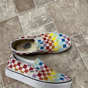 Vans Red and Pink Sneakers Slip-On Style